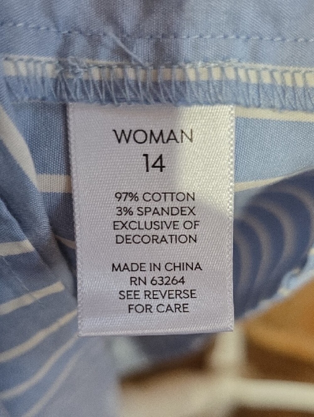 Westport Blue and White Striped Lace-Trim Midi Dress - Picture 9 of 12